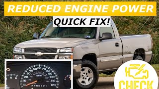 Reduced Engine Power FIX Chevy Silverado GMC Sierra Tahoe Yukon [upl. by Natalina]