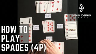 How To Play Spades 4 Player [upl. by Pauwles153]