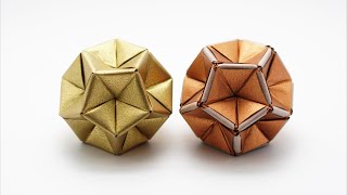 ORIGAMI EXCAVATED DODECAHEDRON Jo Nakashima [upl. by Rennold80]