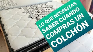 COMO ELEGIR UN COLCHON  TIPOS DE COLCHONES [upl. by Nnyla]