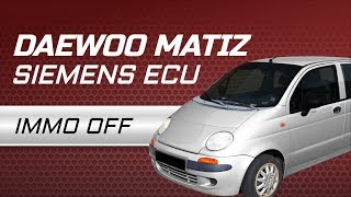 Daewoo Matiz Siemens ECU IMMO OFF with Julie Emulator™ by CarLabImmo [upl. by Kcitrap601]