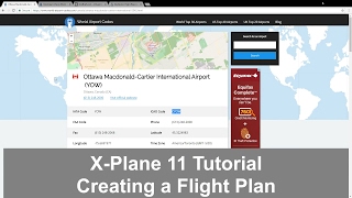 XPlane 11 Creating a flight plan [upl. by Ailasor]