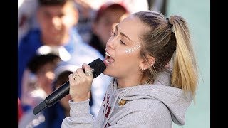 Miley Cyrus Performs The Climb at March for Our Lives [upl. by Asilanna]