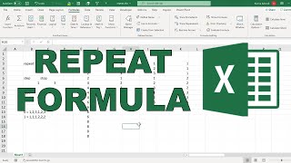 How to make REPEAT formula in excel using LAMBDA [upl. by Yelbmik]