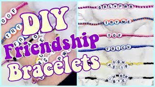 How to Make 3 EASY Friendship Bracelets VSCO inspired adjustable [upl. by Ierdna]