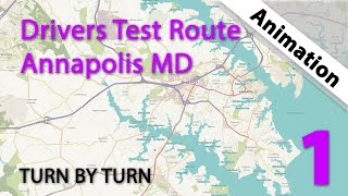 Maryland MVA Driving Test Route  Annapolis [upl. by Flavian]