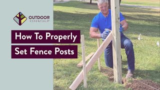 How to Set Fence Posts [upl. by Weinshienk]