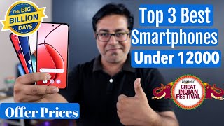 TOP 3 BEST Phones Under 12000 in Flipkart amp Amazon Sale 2024 [upl. by Mahgirb73]