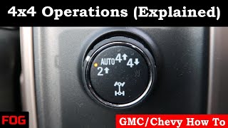 GMCChevy 4x4 Operations Explained [upl. by Meikah]