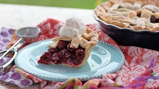 Homemade Cherry Pie Recipe 🥧 [upl. by Anoik]