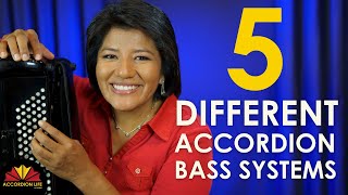 5 Different Accordion Bass Systems  All About The Accordion Bass Buttons [upl. by Aoh]