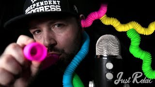 ASMR INTENSE Tube Sounds For Sleep and Tingles Mouth Sounds [upl. by Gnod]