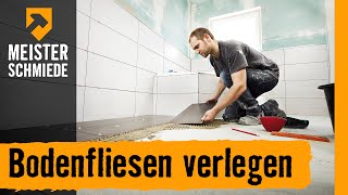 Bodenfliesen verlegen  HORNBACH Meisterschmiede [upl. by Annaxor]