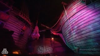 Vliegende Hollander  POV  Efteling  WATER COASTER DARK RIDE  best low light [upl. by Isdnyl]