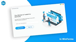 The Free Ultimate UI Design Tool for Windows Forms  C Tutorial [upl. by Katonah]