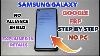 Samsung galaxy A21 Google bypass activation screen FRP step by step  explained in details [upl. by Nnaeiluj]