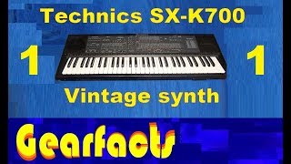 Technics SXK700 synthesizer demo and review [upl. by Herald]