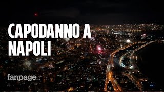 Capodanno 2021 Napoli vista dal drone fuochi dartificio per oltre mezzora per salutare il 2020 [upl. by Nash522]