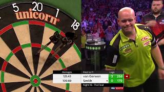 DOMINANCE FROM MVG Van Gerwen v Smith  2018 Premier League Final [upl. by Madigan937]