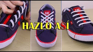 Como atar tus cordones de forma distinta  3 maneras de amarrar tus agujetas con mucho STYLE [upl. by Leoine198]