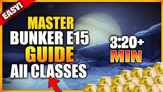 Bunker E15 MASTER Lost sector TODAY  All Classes GUIDE [upl. by Aimekahs]