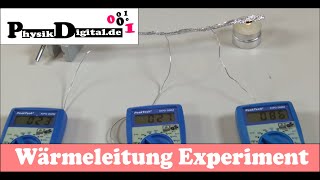 Wärmeleitung  Experiment [upl. by Olia815]