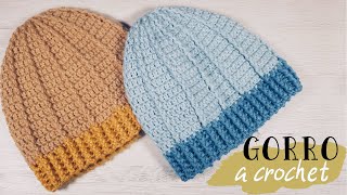 COMO TEJER GORRO fácil a crochet tejido paso a paso [upl. by Rashidi]