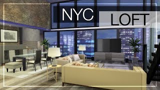 NYC LOFT  The Sims 4 Luxury Loft Build [upl. by Yee]