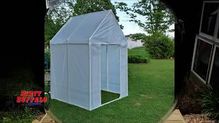 Our DIY PVC Pipe Greenhouse [upl. by Inalaehak]