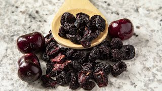 EASY DEHYDRATED DRIED CHERRIES [upl. by Nomaj]