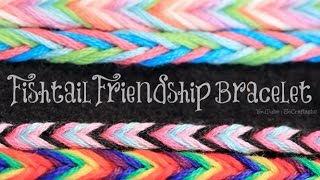 DIY Fishtail Friendship Bracelet  SoCraftastic [upl. by Earej695]