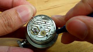 Miyota 9015 automatic movement unwinding [upl. by Razatlab]