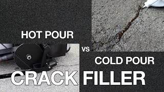 THE KEY DIFFERENCES BETWEEN COLD POUR amp HOT POUR ASPHALT CRACK FILLER [upl. by Irroc]