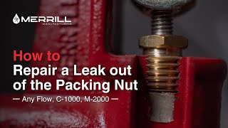 How to Repair a Leak Out of the Packing Nut  Any Flow C1000 and M2000 Yard Hydrants [upl. by Ertemed]