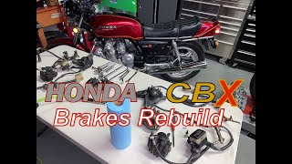 Honda CBX Full Restoration amp Engine Rebuild Video Series  Part 32 Brakes amp Master Cylinder Rebuild [upl. by Vandyke]