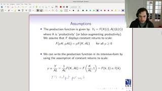 Solow Growth Model 2 The production function [upl. by Atik106]