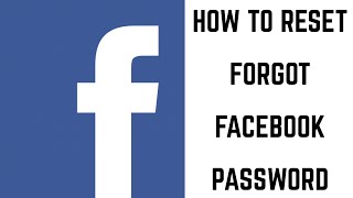 Recovering a Forgotten Facebook Password [upl. by Dnomsed801]