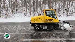 Perinton DPW Bombardier Sidewalk Plow 2024 [upl. by Ynohtnanhoj]