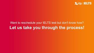 How to reschedule your IELTS test A step by step process [upl. by Claudetta]