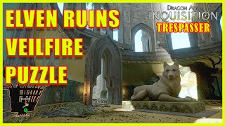 Dragon Age Inquisition  Elven Mountain Ruins Veilfire Brazier Puzzle  4K Ultra HD [upl. by Hcire]