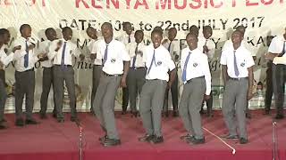 The Chavakali boys high school choir perfoming Ategisin a popular gospel tune in kenya [upl. by Benzel]