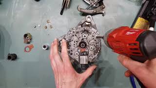 Make your own HIGH OUTPUT alternator  Part 1 The Teardown [upl. by Ynehteb914]