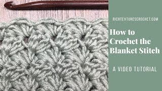 Blanket Stitch  How to Crochet [upl. by Anelegna]