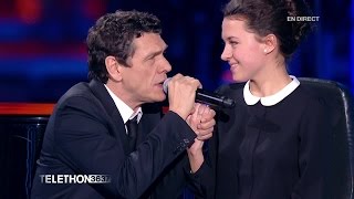 Marc Lavoine chante quotElle a les yeux revolverquot au téléthon 2015  04122015 [upl. by Edyth]