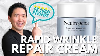 Dr Sugai Reviews Neutrogena Rapid Wrinkle Repair FragranceFree Regenerating Cream with Retinol SA [upl. by Annahsohs]