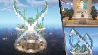 How to Build an Epic water House  Minecraft Tutorial 🍀 45 [upl. by Sancho592]