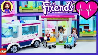 Lego Friends Heartlake Hospital Part 1 Build Review Silly Play Kids Toys [upl. by Atterahs]