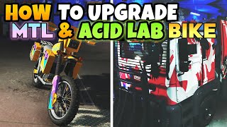 How to Upgrade amp Customize NEW MTL Brickade amp Acid Lab BIKE in GTA 5 Online Drug Wars [upl. by Aivart]