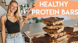 Homemade PROTEIN BARS Recipe Easy amp Healthy [upl. by Solracnauj]