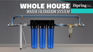 iSpring Whole House Water Filter Systems DIY Installation [upl. by Wack339]